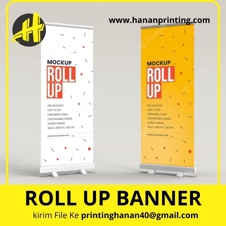 standing banner berkualitas