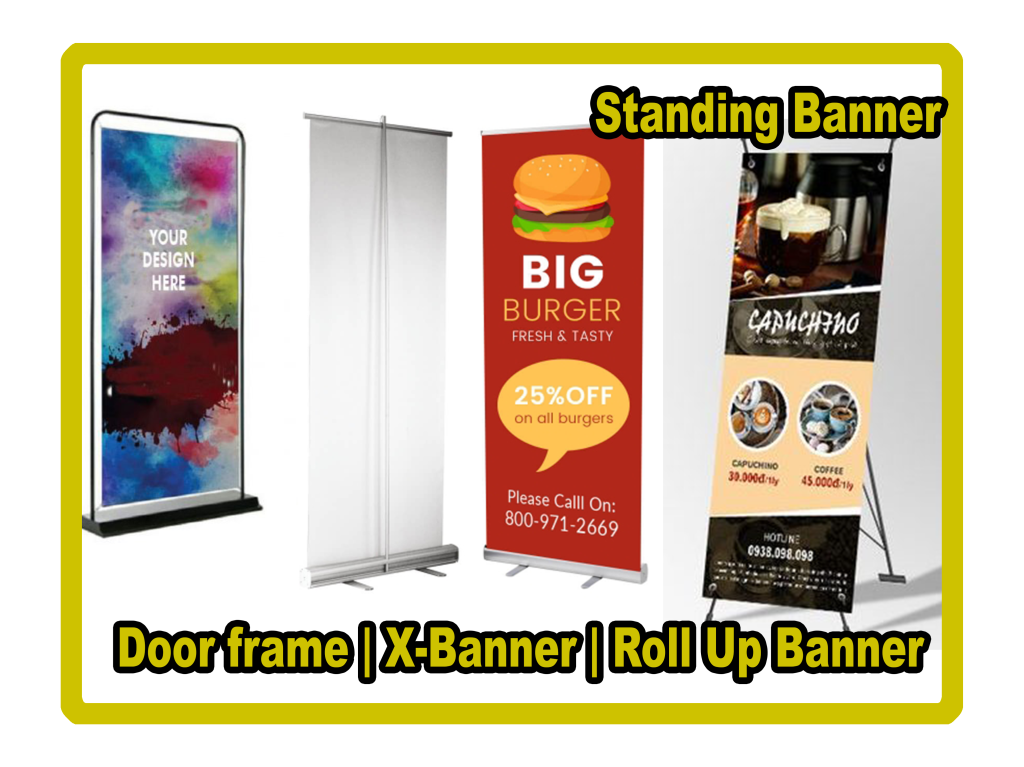 Standing banner custom Jakarta